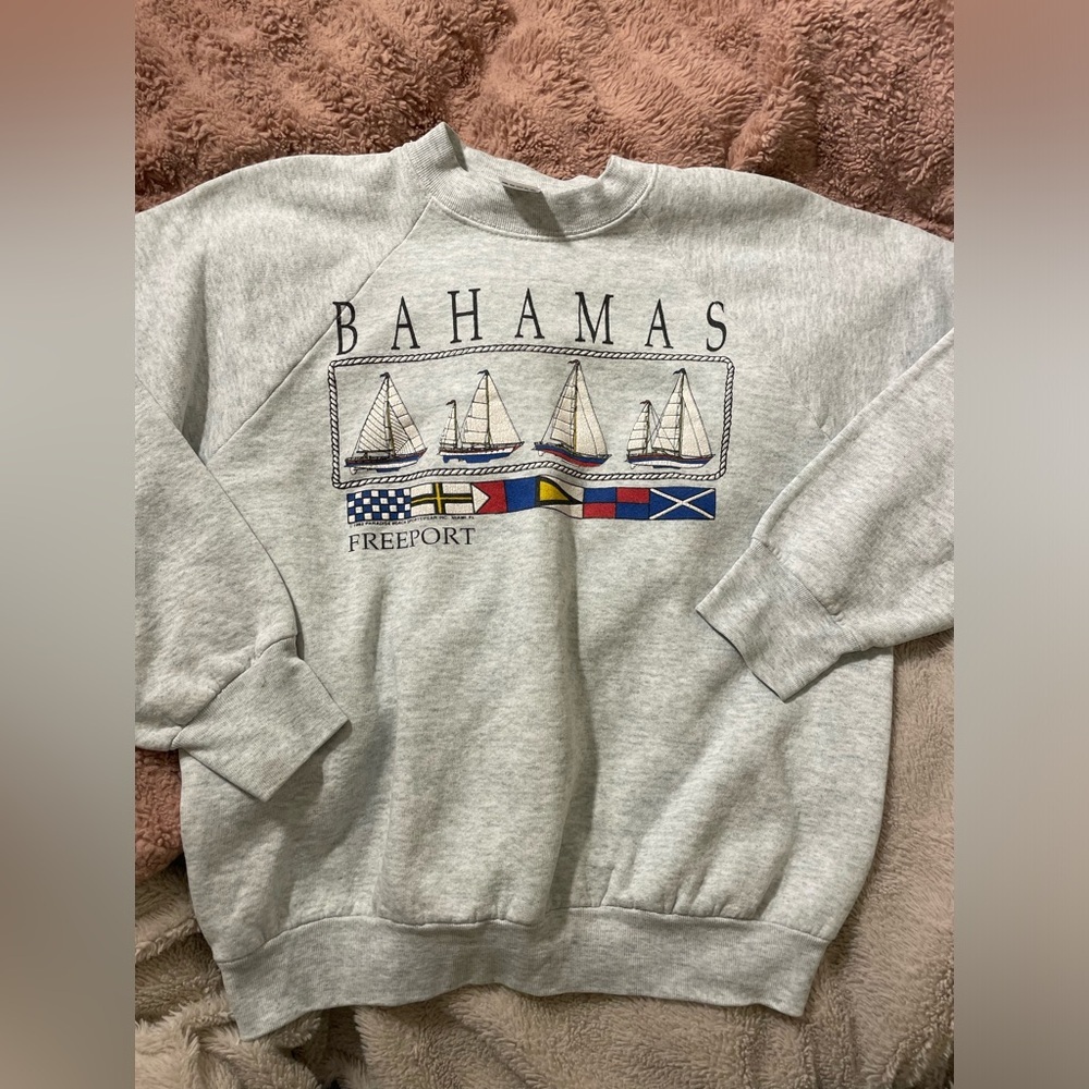 Vintage Bahamas Freeport Sailboat Crewneck Sweatshirt